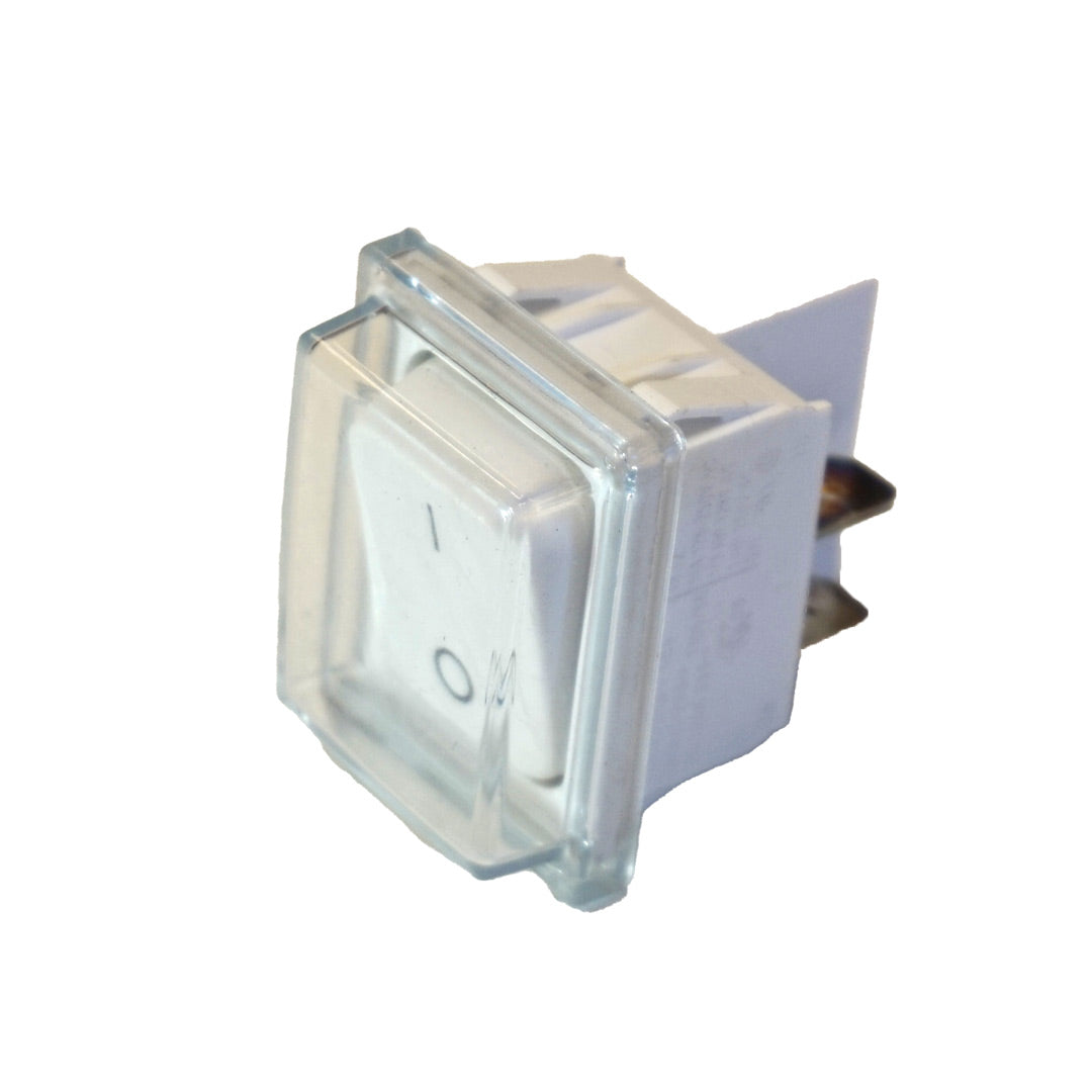 Rocker switch 2 pole - white - 230VAC