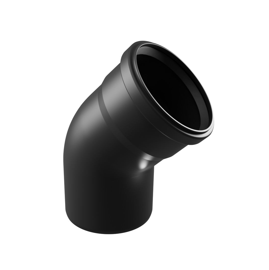 Flue pipe elbow 45° 