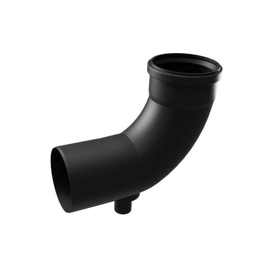 Elbow 87° 110mm PP black