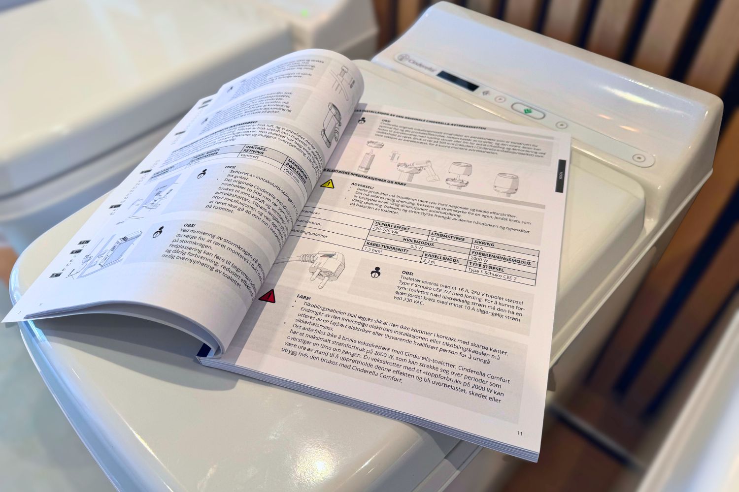 Cinderella WC:n asentaminen